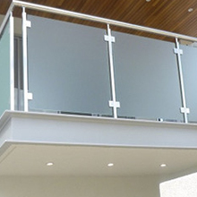 Glass Stair Railings Stainless Steel Outdoor Railing Parts Outdoor Railings for Stairs PR-B86