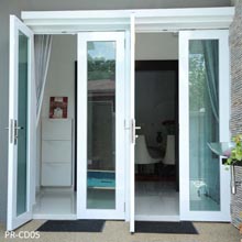 double pane tempered glass aluminum door 