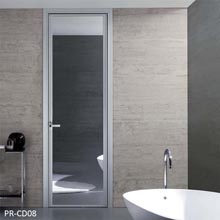 Customized aluminum pivot door for bathroom