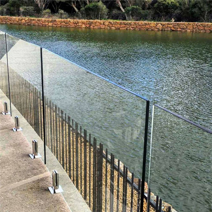 S-Outdoor aluminum glass railing / balustrade / fence spigot balustrade