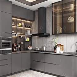 Kitchen Cabinet  U Shape Modern Design PR-L0808