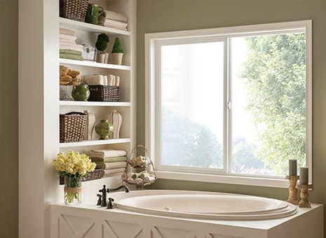Aluminum glass window installation