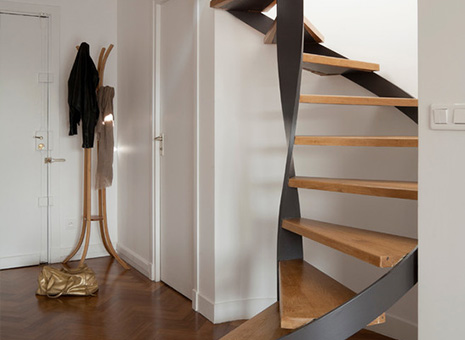 Outdoor Carbon Steel Staircase for Commercial Building