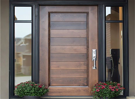 Interior swing doors with soundproofing