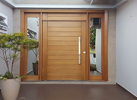 Solid wood entry doors with elegant style