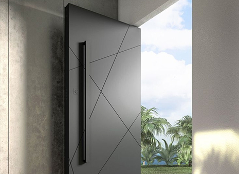 Interior sliding doors with frosted glass panels