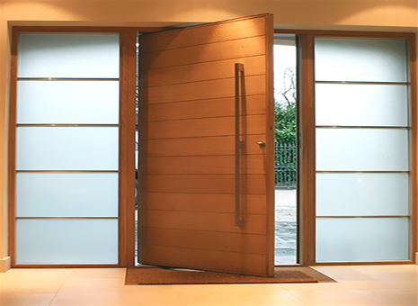 Solid wood entry doors with elegant style