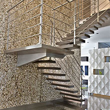Wooden Staircase/Build Floating Staircase PR-F06