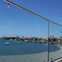 Balcony Frameless Glass Balustrade with Glass Spigots PR-B10