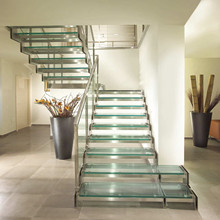 The 304 Stainless Steel Staircase for House with Professional Design and High Quality PR-L43