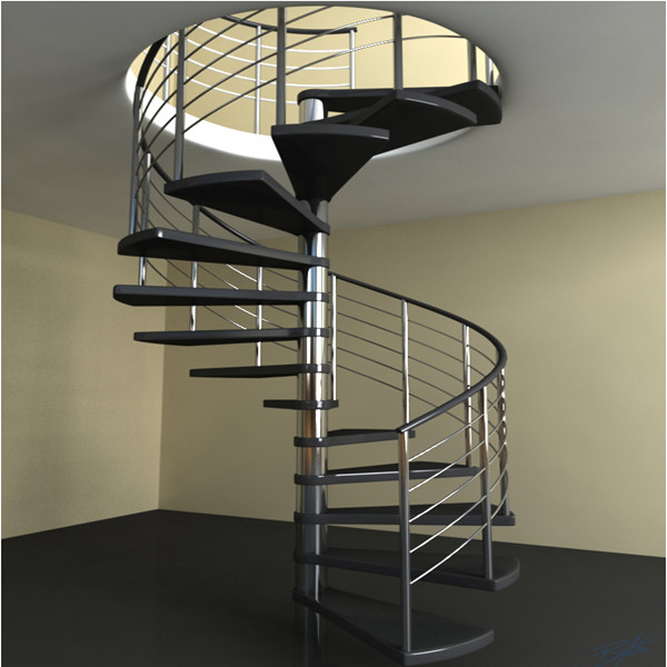 Modern Living Room Staircase Spiral Steel Staircase Design PR-S28