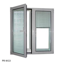 Wholesale tempered glass window with inside screen