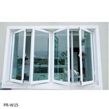 Nice design double pane glass casement window 