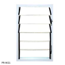 Tempered glass louver fixed window
