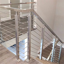 Solid Stainless Steel Rod Railing For American Client's House