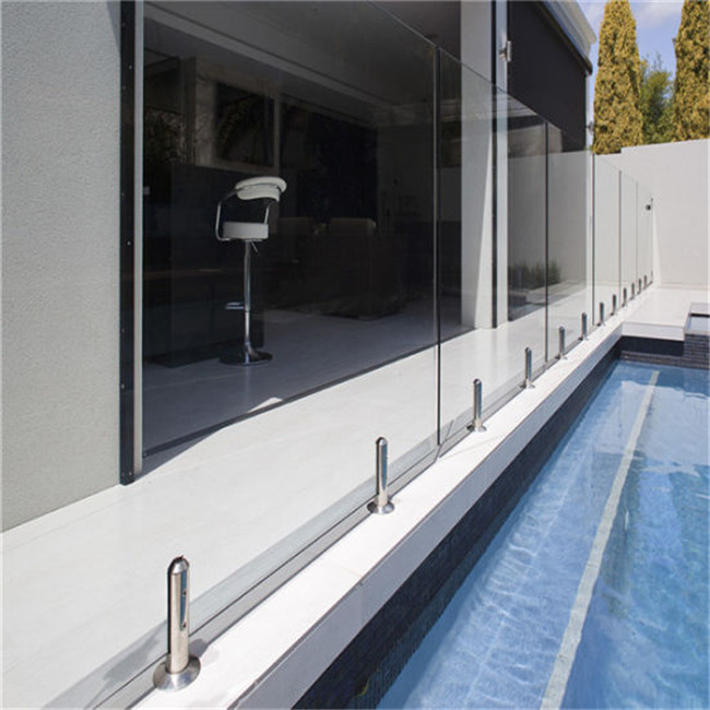S-Swimming pool glass spigot railing/round friction glass balustrade spigots