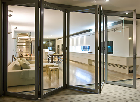 Aluminum Sliding Doors with Curtain Tracks