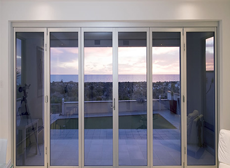 Aluminum Folding Doors with Multiple Panels