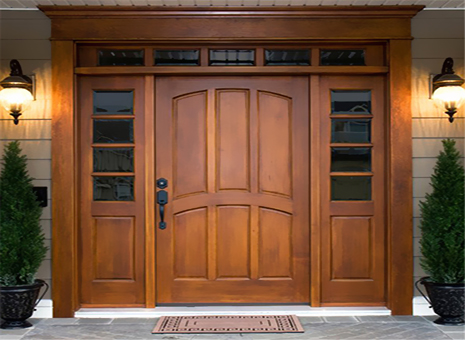 Interior sliding doors with aluminum frame