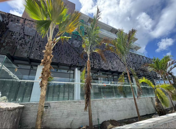 Prima Showcases Innovative Aluminum Perforated Facade in Seychelles